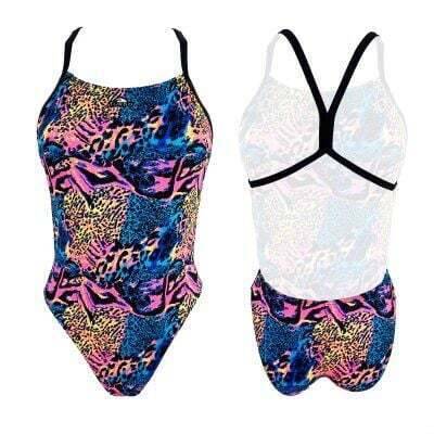 TURBO KADIN MAYO SWIMSUIT PATTERN 'ENERGY'  ANIMAL - 1
